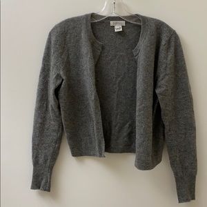 BARNEYS NY Grey Cashmere Cardigan